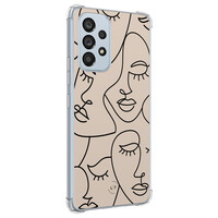 Leuke Telefoonhoesjes Samsung Galaxy A53 shockproof case - Abstract faces
