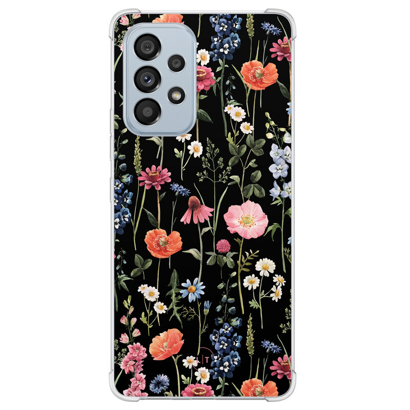 Leuke Telefoonhoesjes Samsung Galaxy A53 shockproof case - Dark flowers