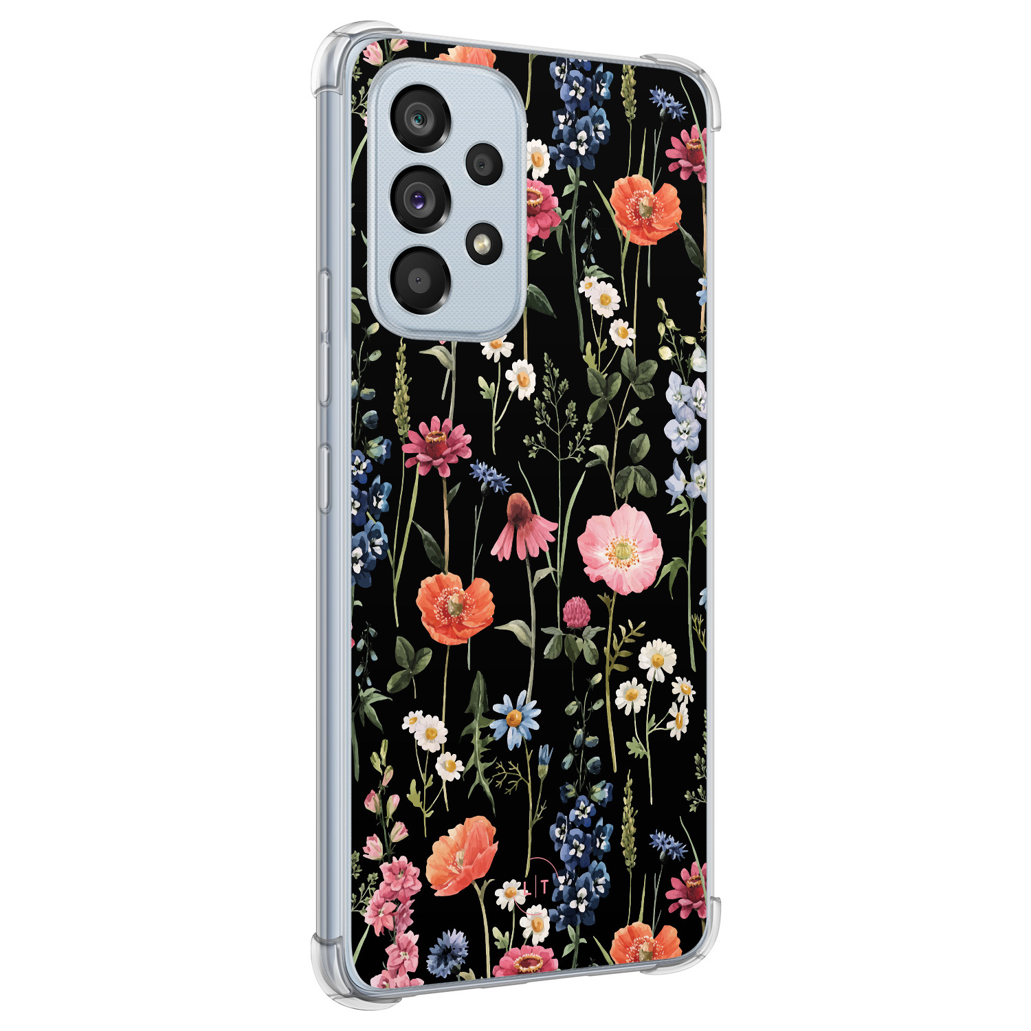 Leuke Telefoonhoesjes Samsung Galaxy A53 shockproof case - Dark flowers