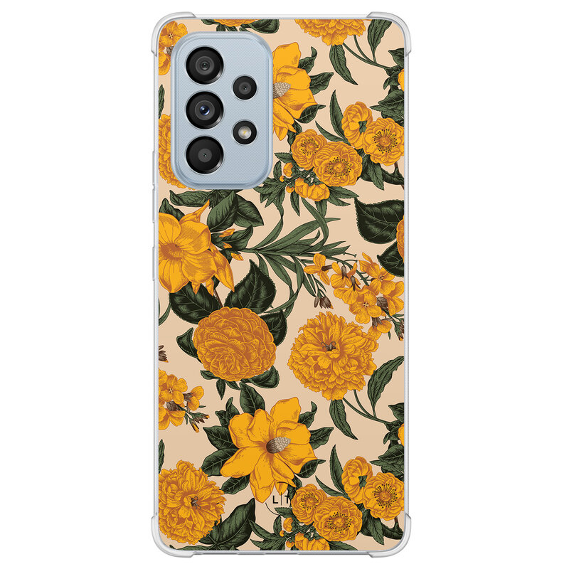 Leuke Telefoonhoesjes Samsung Galaxy A53 shockproof case - Retro flowers