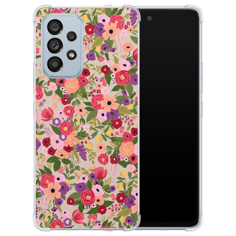 Leuke Telefoonhoesjes Samsung Galaxy A53 shockproof case - Floral garden