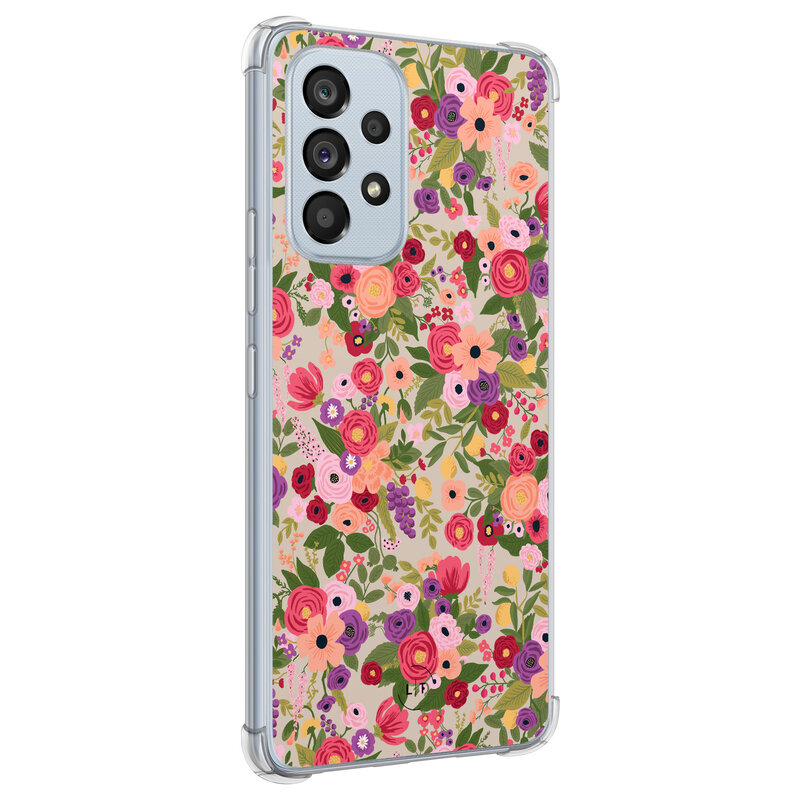 Leuke Telefoonhoesjes Samsung Galaxy A53 shockproof case - Floral garden