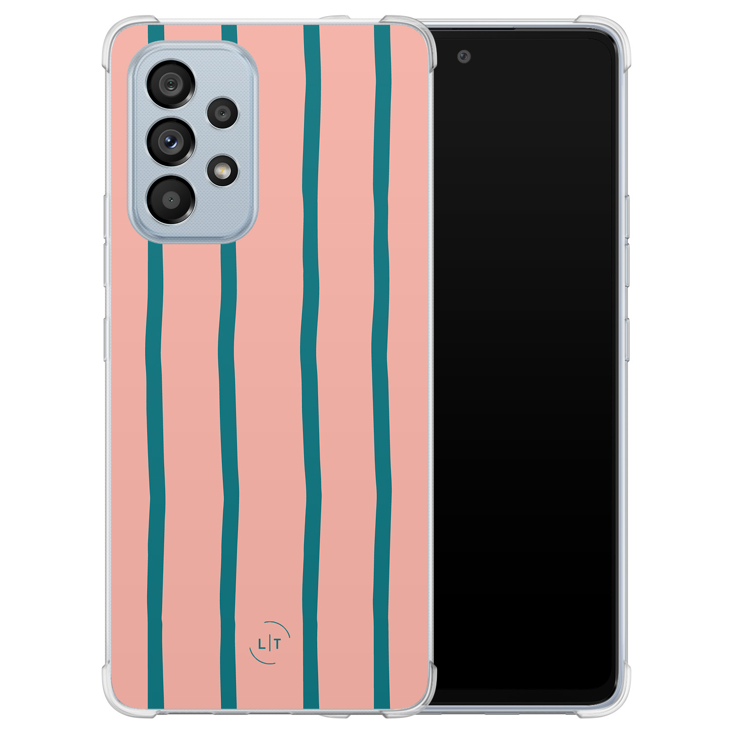 Leuke Telefoonhoesjes Samsung Galaxy A53 shockproof case - Pink flow