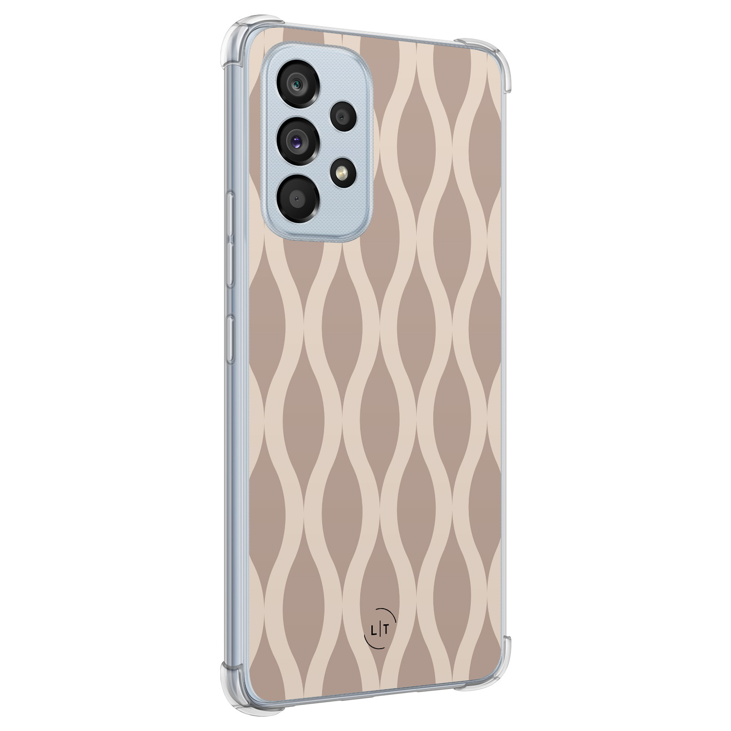 Leuke Telefoonhoesjes Samsung Galaxy A53 shockproof case - Abstract beige