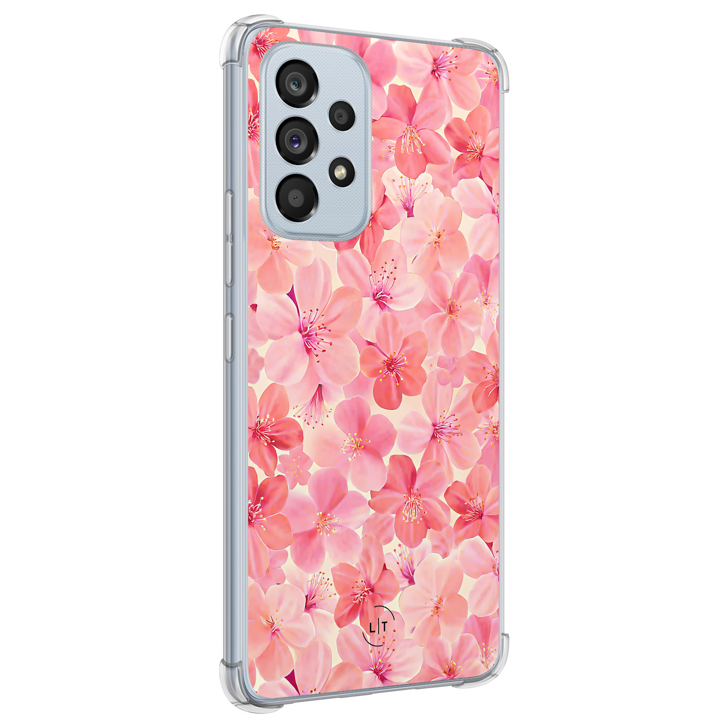 Leuke Telefoonhoesjes Samsung Galaxy A53 shockproof case - Pink flowers