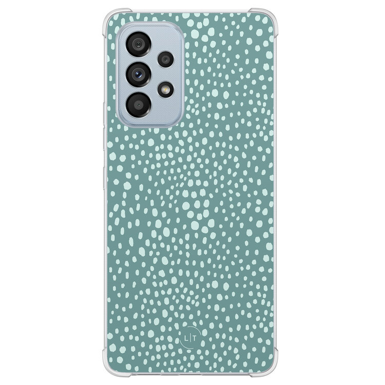 Leuke Telefoonhoesjes Samsung Galaxy A53 shockproof case - Blue dots