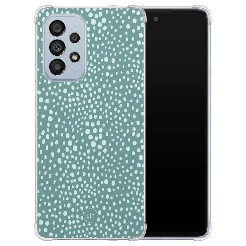 Leuke Telefoonhoesjes Samsung Galaxy A53 shockproof case - Blue dots