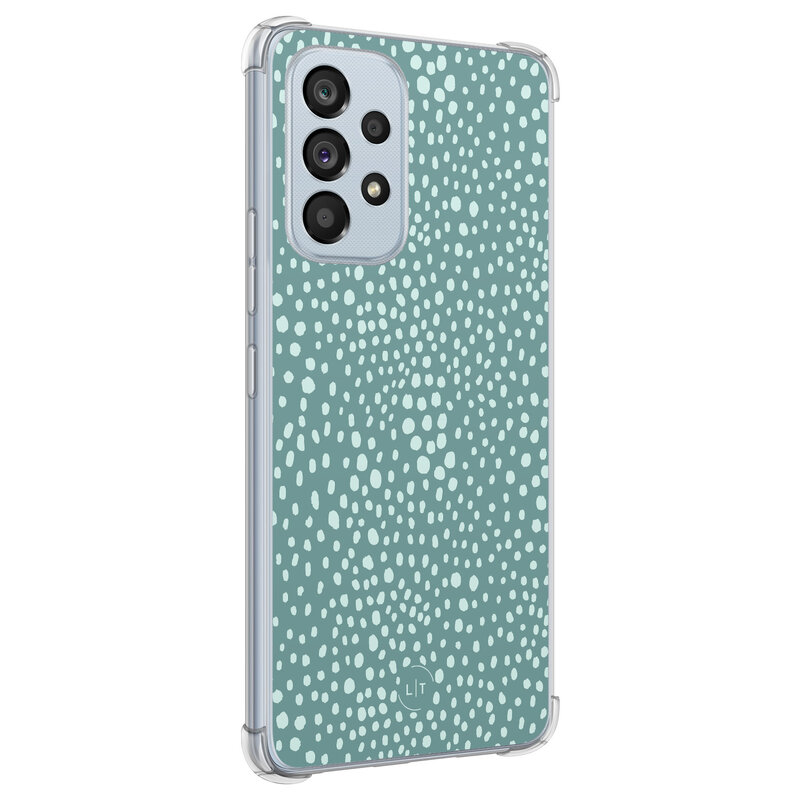 Leuke Telefoonhoesjes Samsung Galaxy A53 shockproof case - Blue dots