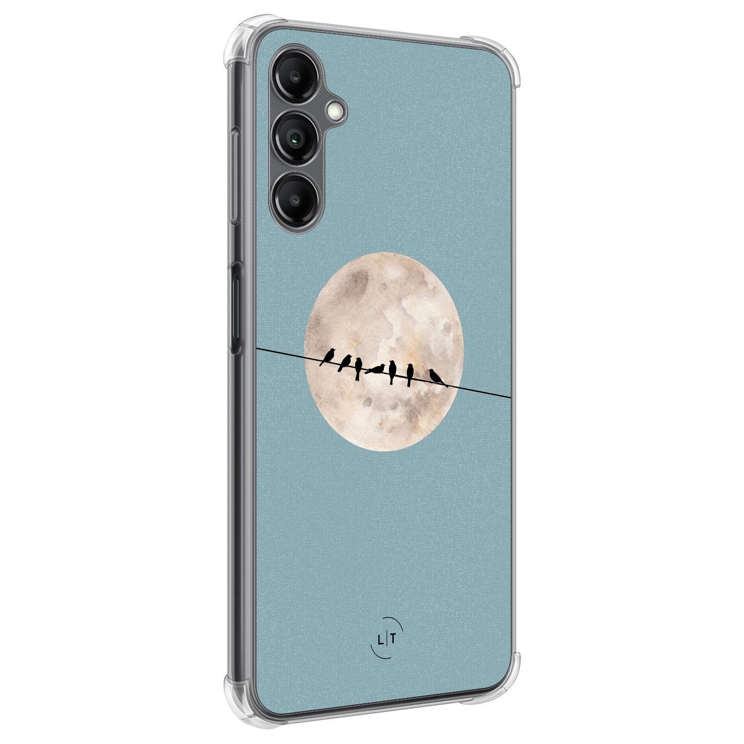 Leuke Telefoonhoesjes Samsung Galaxy A14 shockproof case - Moon birds