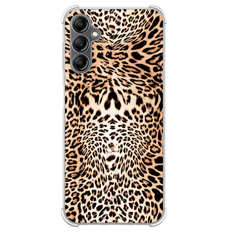 Leuke Telefoonhoesjes Samsung Galaxy A14 shockproof case - Luipaardprint