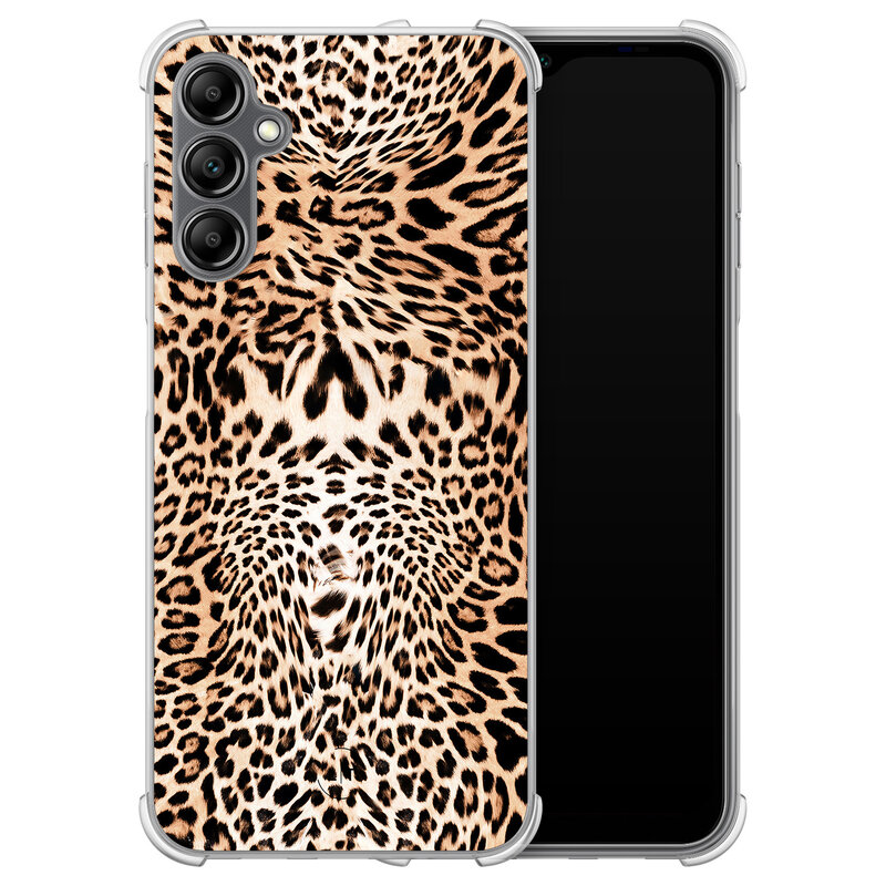 Leuke Telefoonhoesjes Samsung Galaxy A14 shockproof case - Luipaardprint