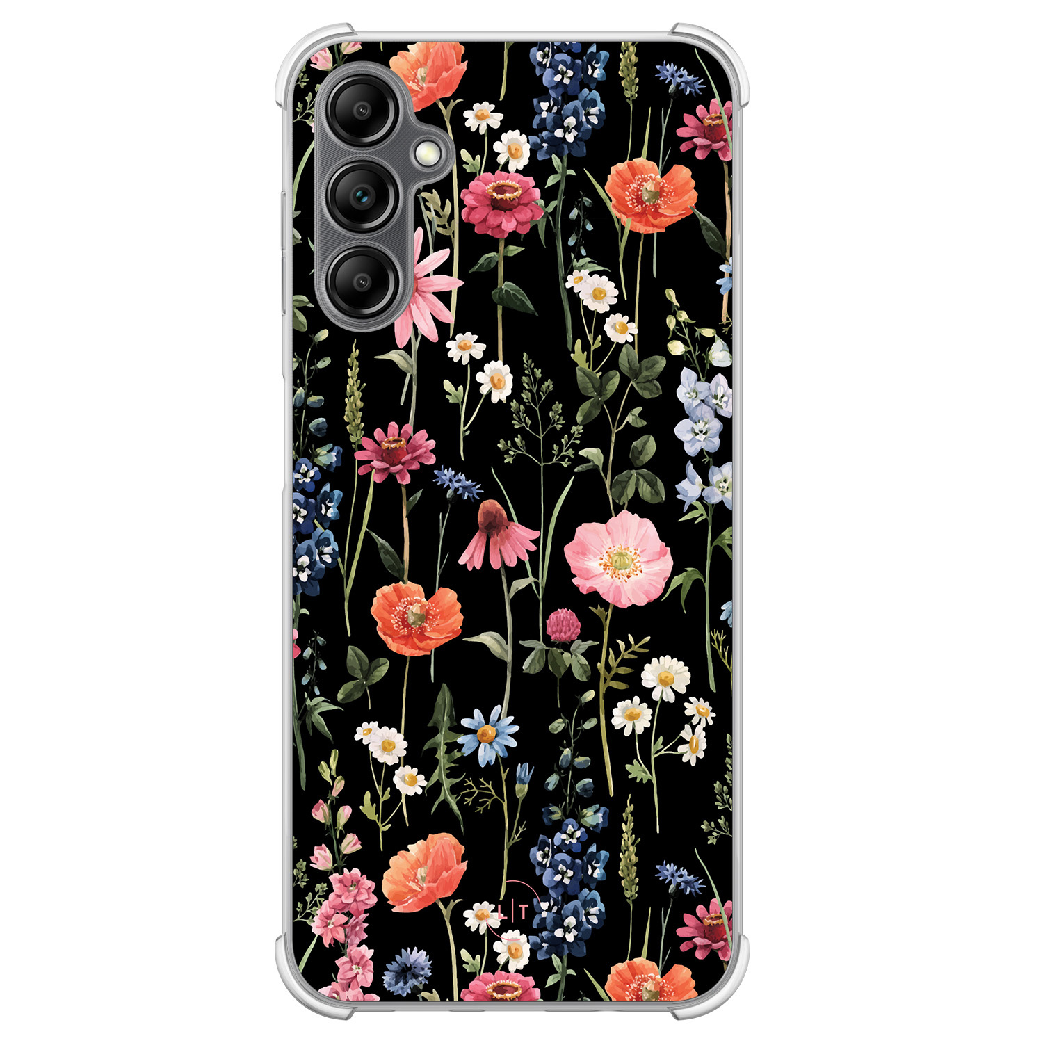 Leuke Telefoonhoesjes Samsung Galaxy A14 shockproof case - Dark flowers