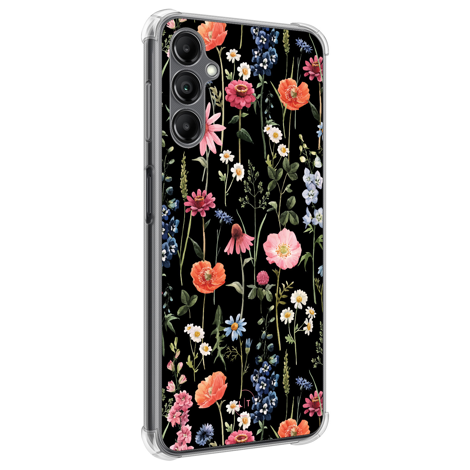 Leuke Telefoonhoesjes Samsung Galaxy A14 shockproof case - Dark flowers
