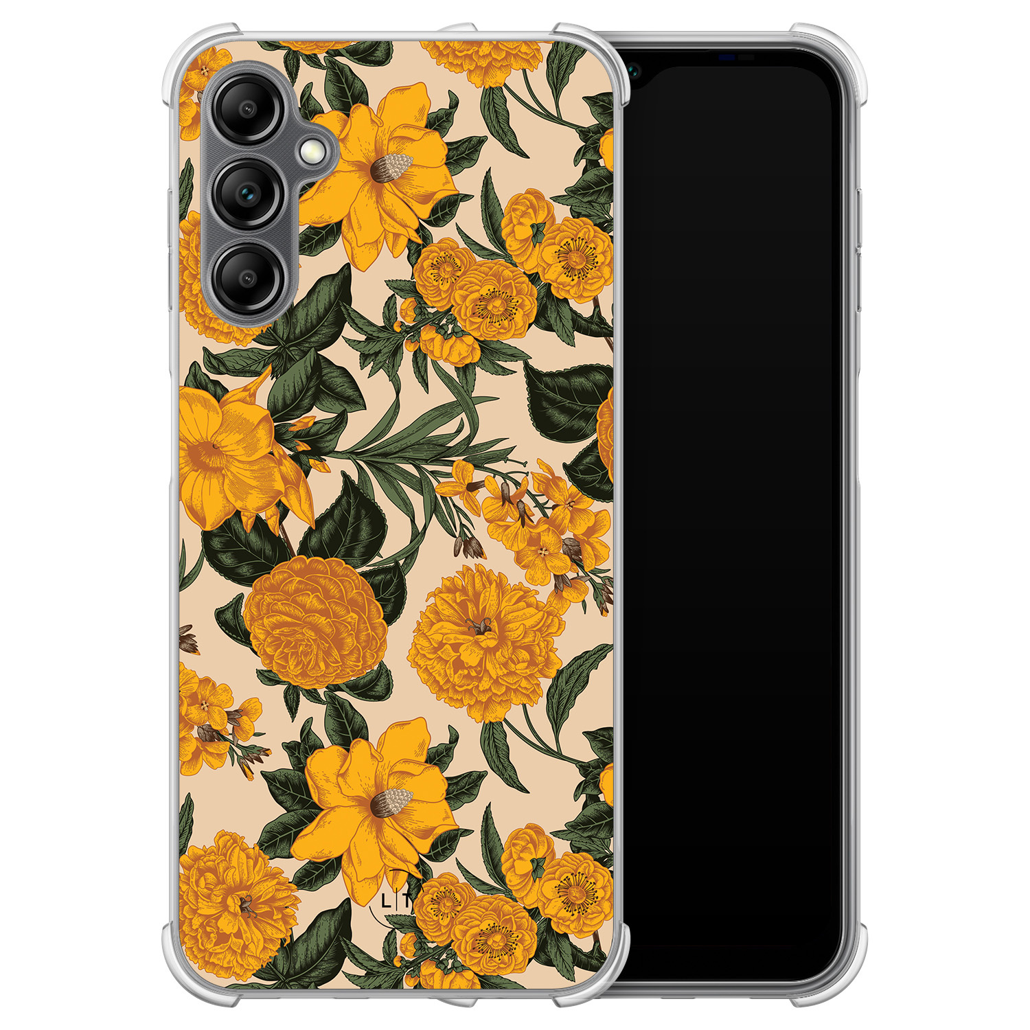 Leuke Telefoonhoesjes Samsung Galaxy A14 shockproof case - Retro flowers
