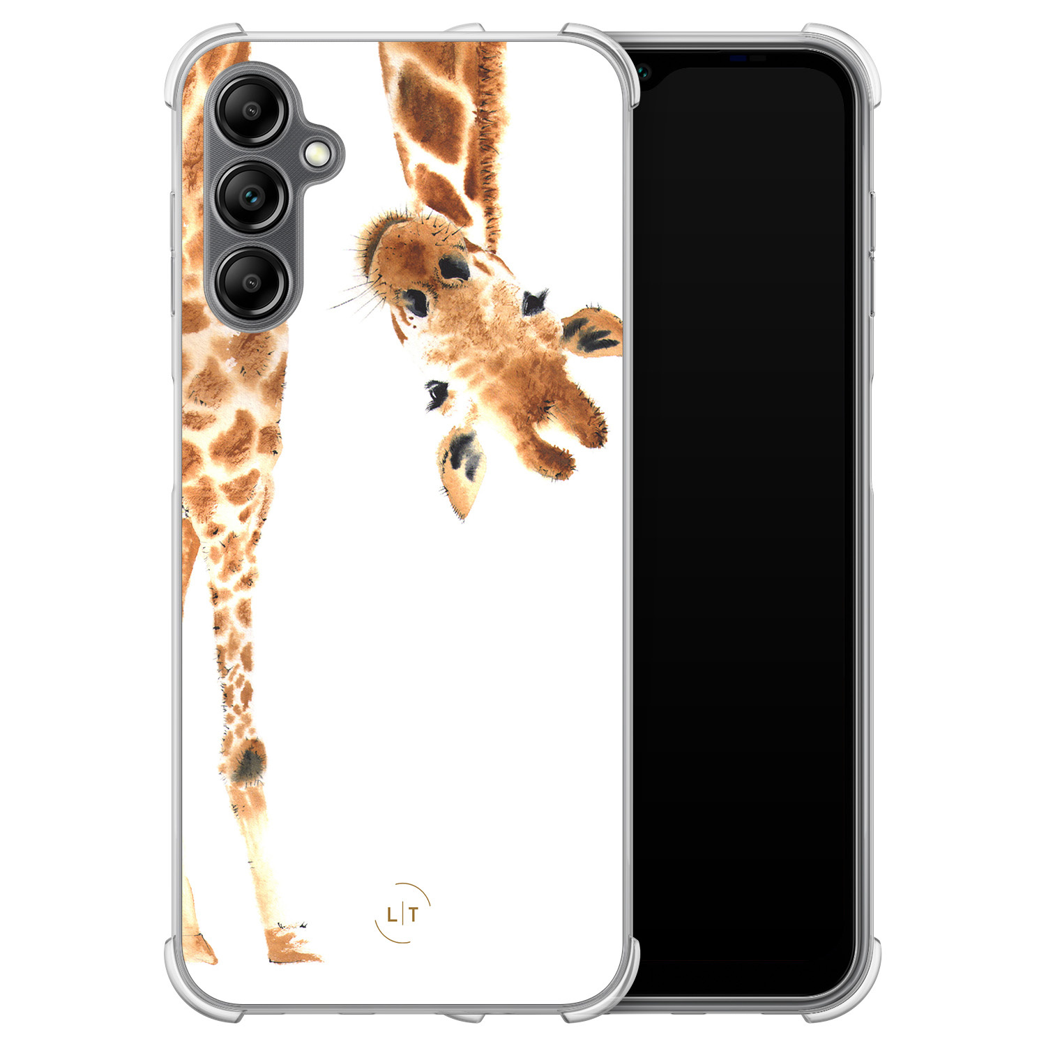 Leuke Telefoonhoesjes Samsung Galaxy A14 shockproof case - Giraffe
