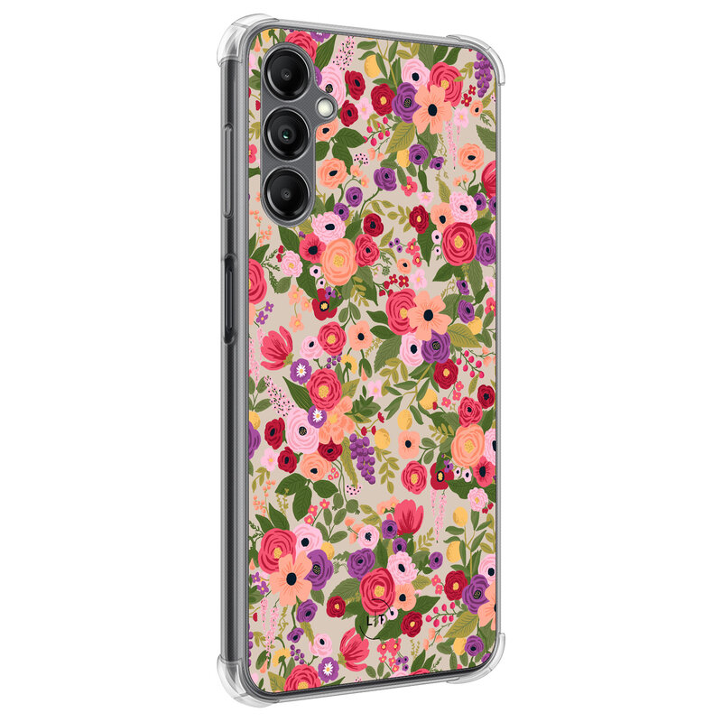 Leuke Telefoonhoesjes Samsung Galaxy A14 shockproof case - Floral garden