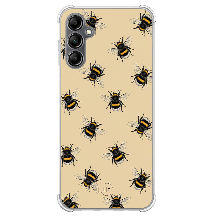 Leuke Telefoonhoesjes Samsung Galaxy A14 shockproof case - Bee happy