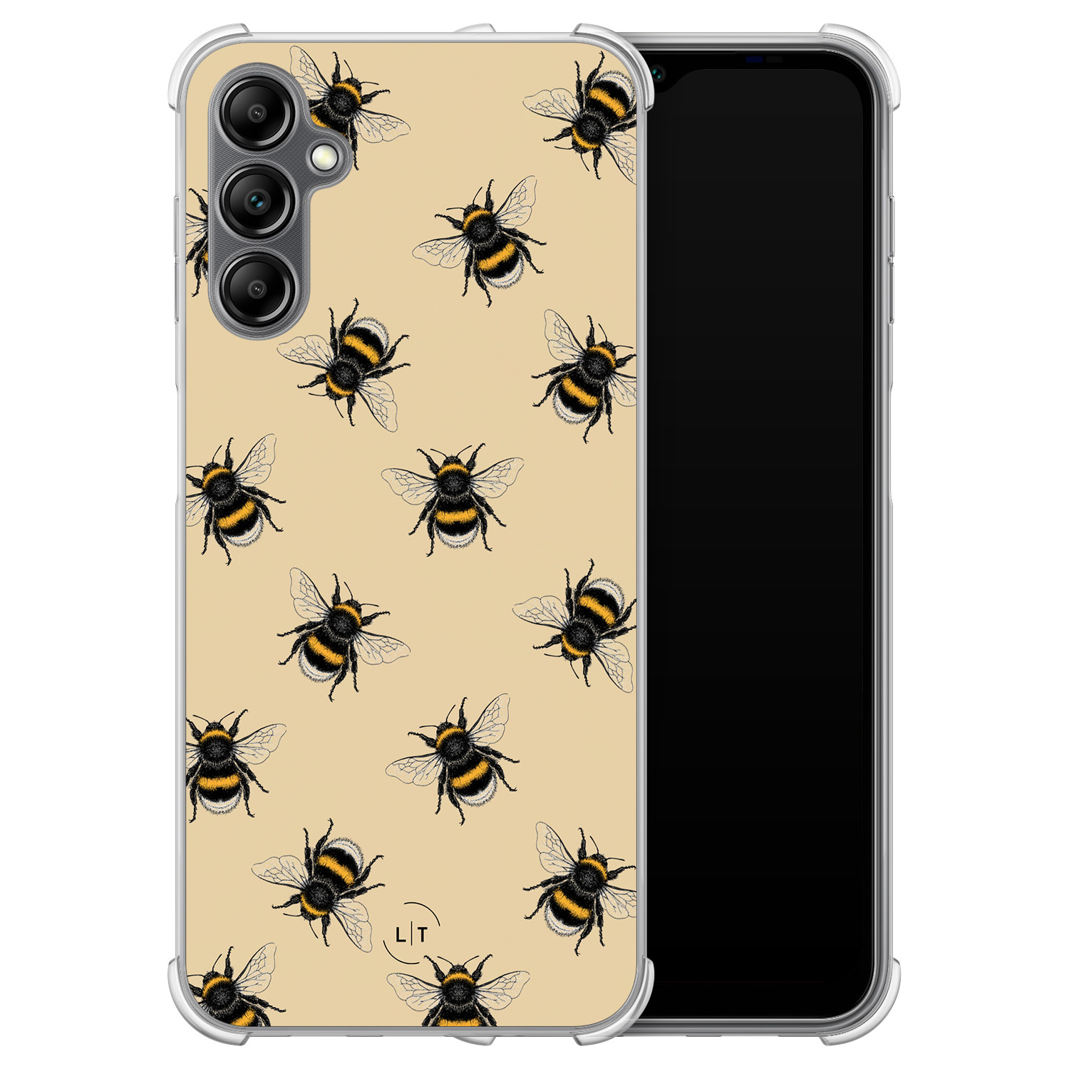 Leuke Telefoonhoesjes Samsung Galaxy A14 shockproof case - Bee happy