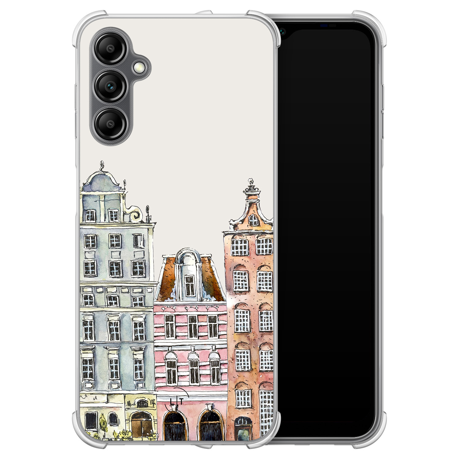 Leuke Telefoonhoesjes Samsung Galaxy A14 shockproof case - Grachtenpandjes