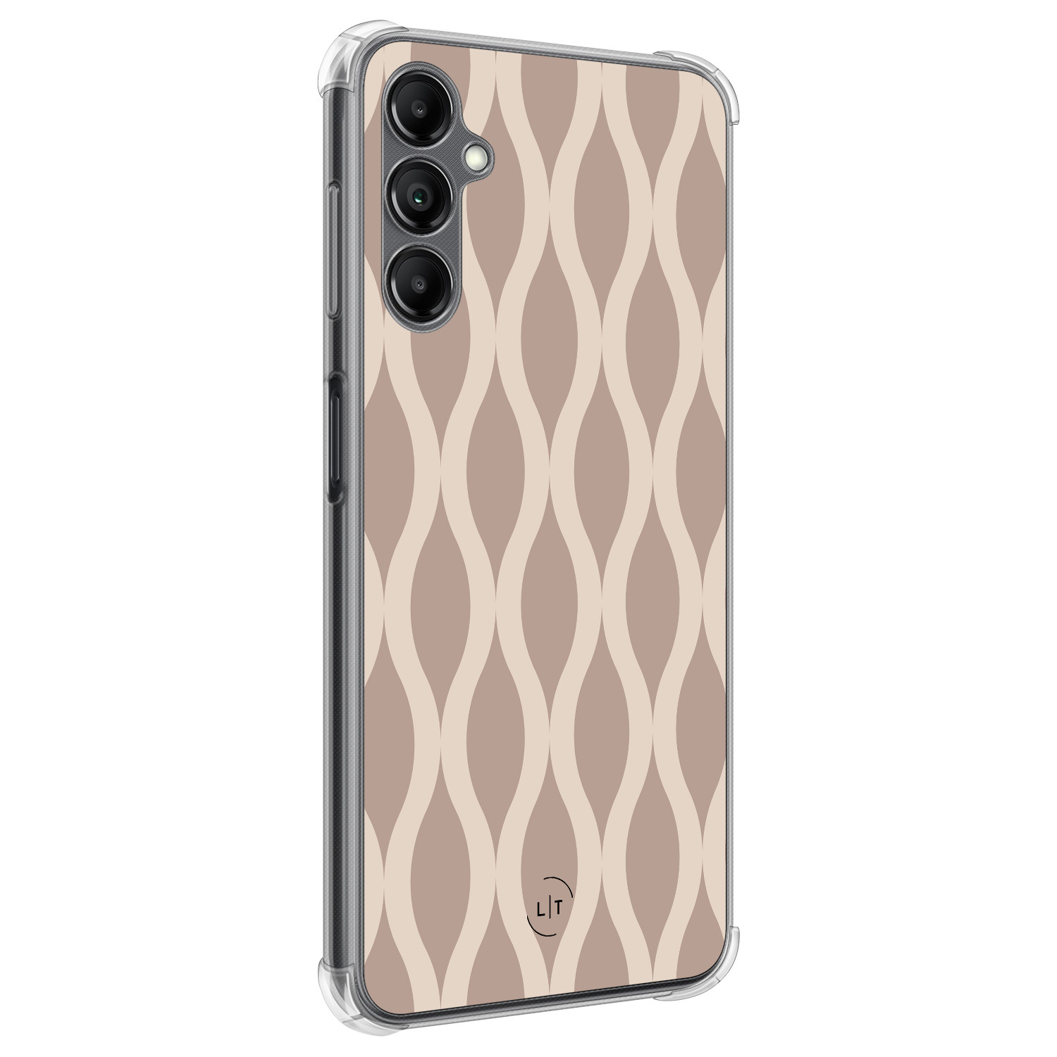 Leuke Telefoonhoesjes Samsung Galaxy A14 shockproof case - Abstract beige