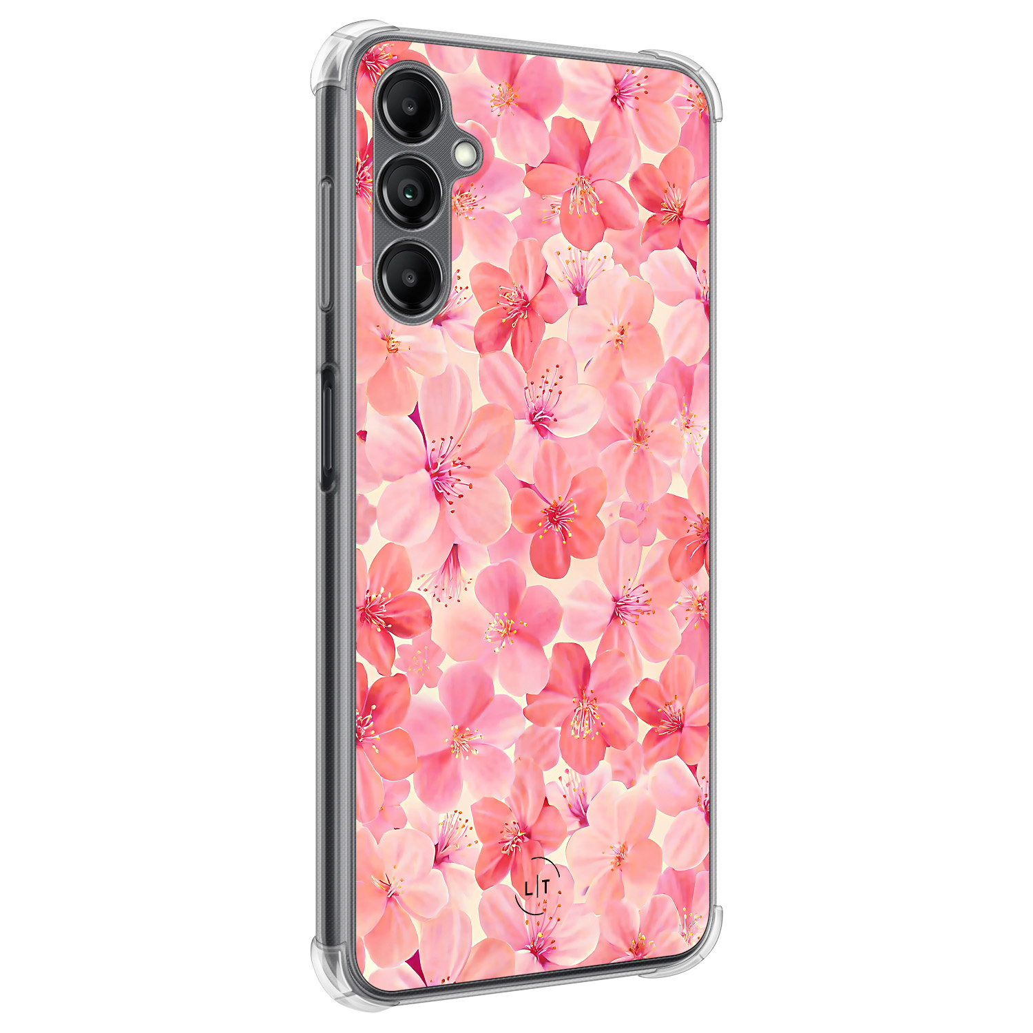 Leuke Telefoonhoesjes Samsung Galaxy A14 shockproof case - Pink flowers