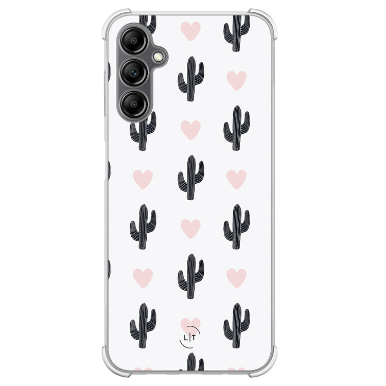Leuke Telefoonhoesjes Samsung Galaxy A14 shockproof case - Cactus love
