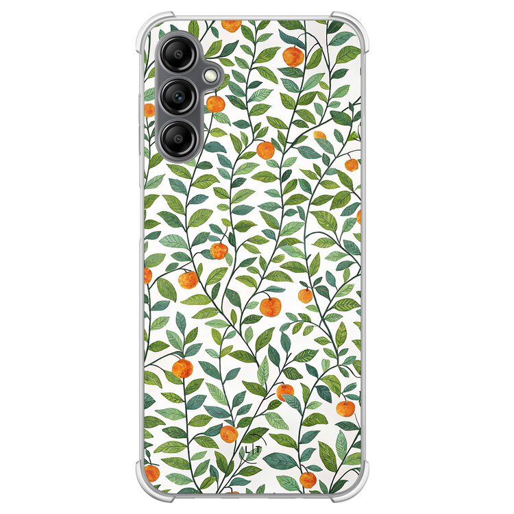 Leuke Telefoonhoesjes Samsung Galaxy A14 shockproof case - Orange garden