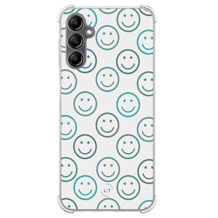 Leuke Telefoonhoesjes Samsung Galaxy A14 shockproof case - Happy faces