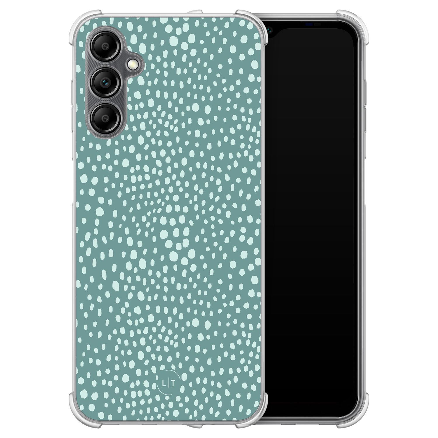Leuke Telefoonhoesjes Samsung Galaxy A14 shockproof case - Blue dots