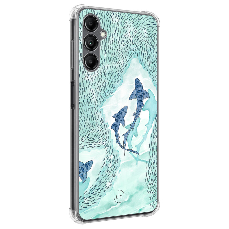 Leuke Telefoonhoesjes Samsung Galaxy A14 shockproof case - Baby shark