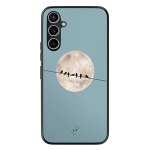 Leuke Telefoonhoesjes Samsung Galaxy A54 backcover hoesje - Moon birds