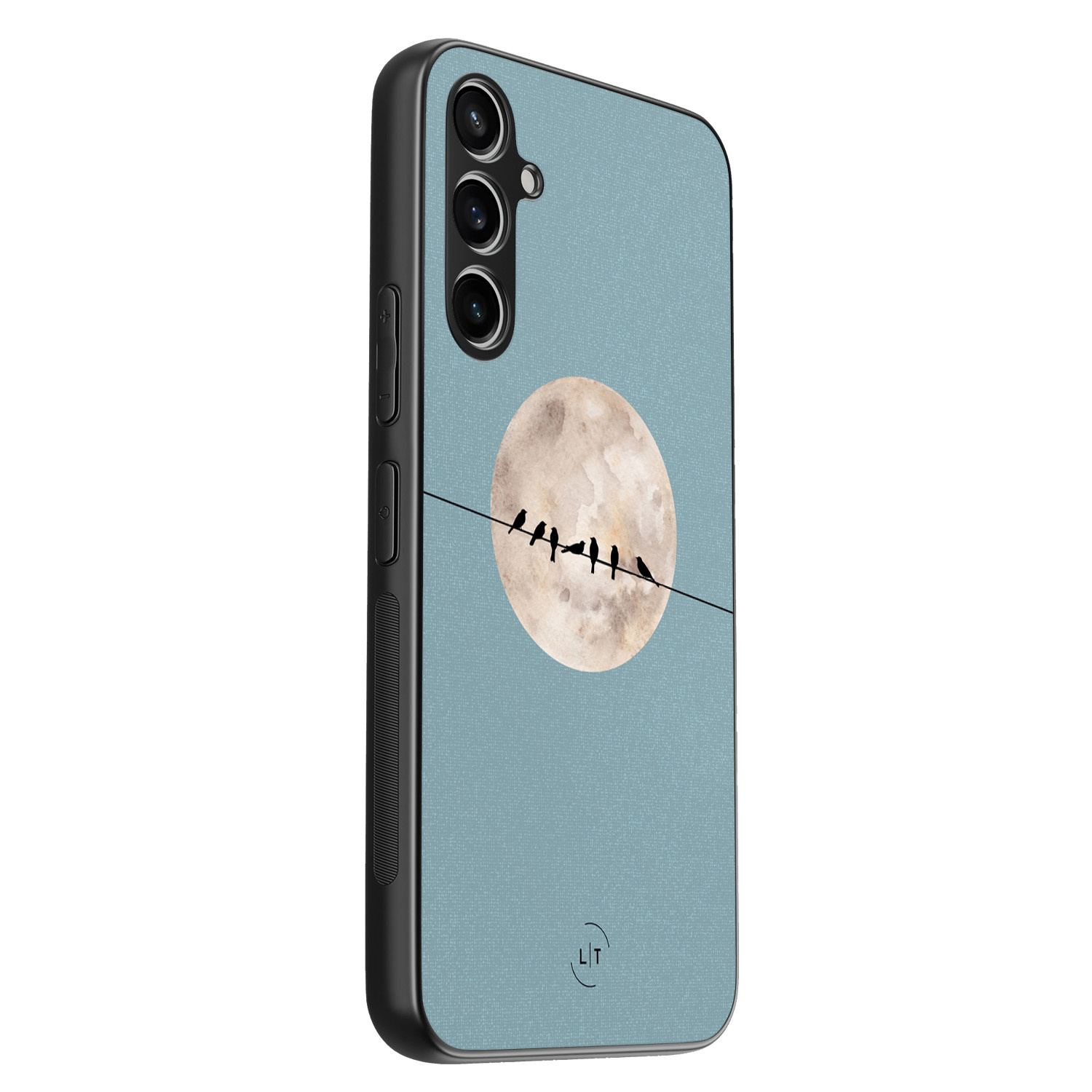 Leuke Telefoonhoesjes Samsung Galaxy A54 backcover hoesje - Moon birds