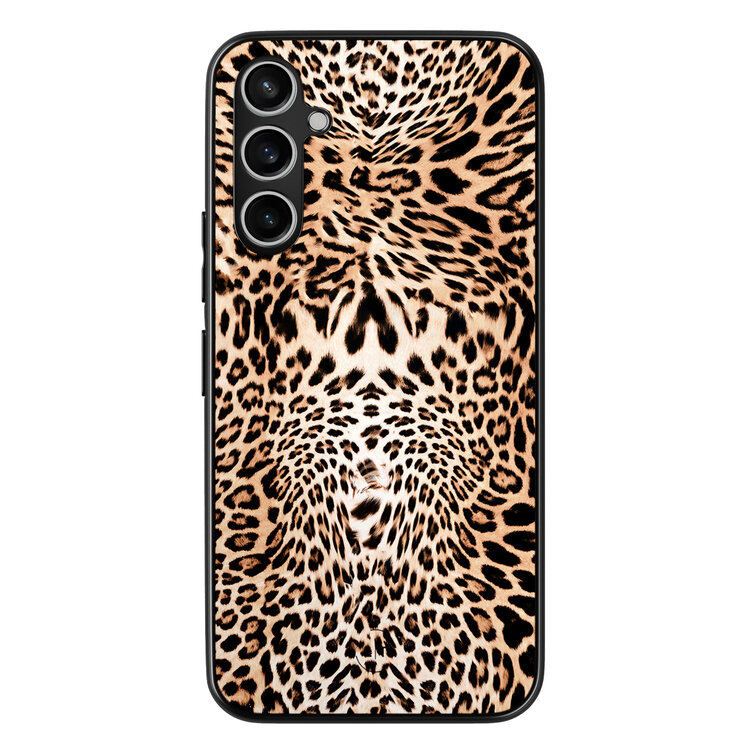 Leuke Telefoonhoesjes Samsung Galaxy A54 backcover hoesje - Luipaardprint