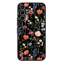 Leuke Telefoonhoesjes Samsung Galaxy A54 backcover hoesje - Dark flowers