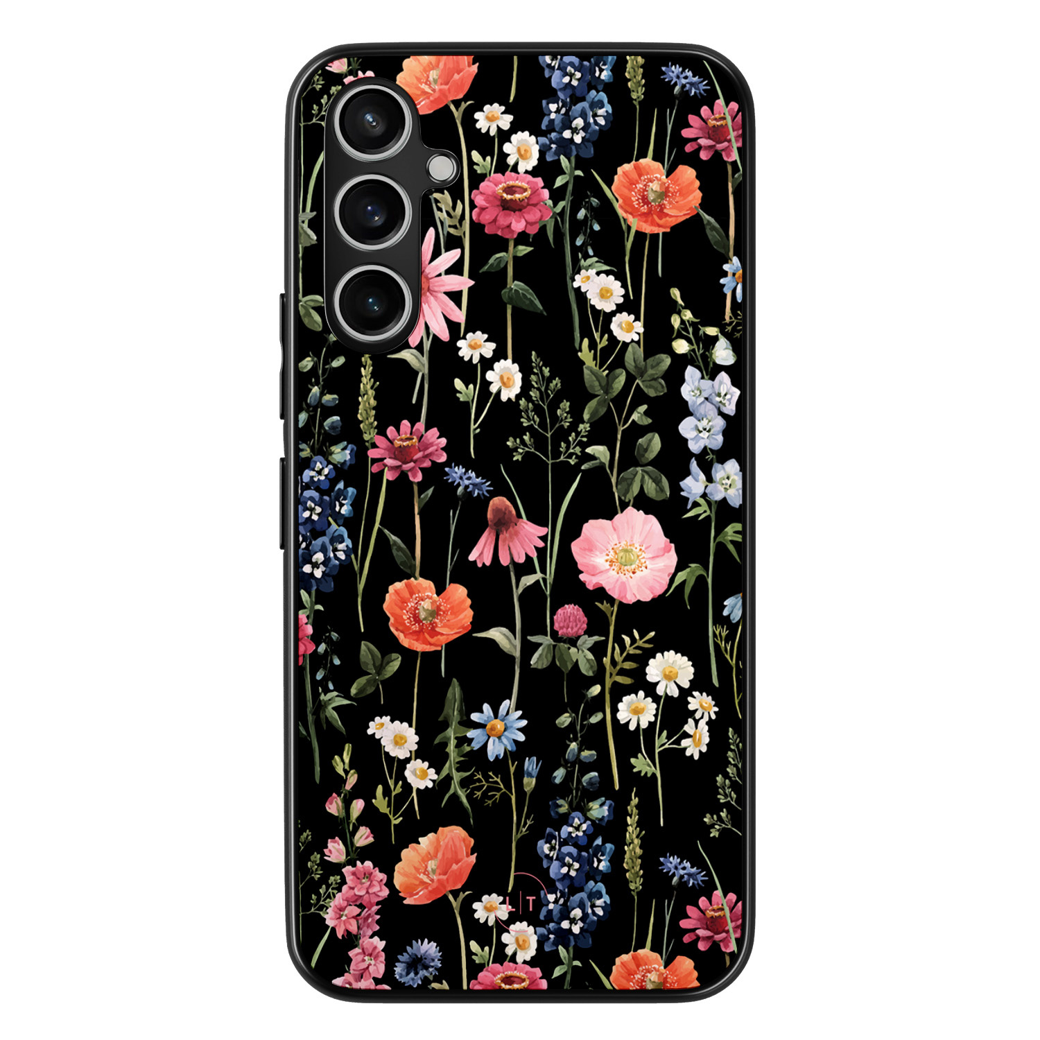 Leuke Telefoonhoesjes Samsung Galaxy A54 backcover hoesje - Dark flowers