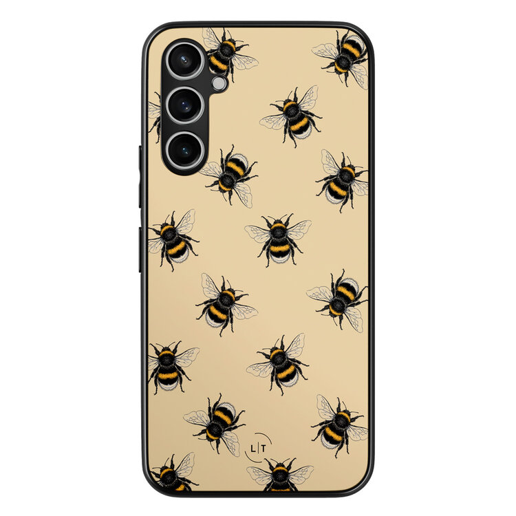 Leuke Telefoonhoesjes Samsung Galaxy A54 backcover hoesje - Bee happy