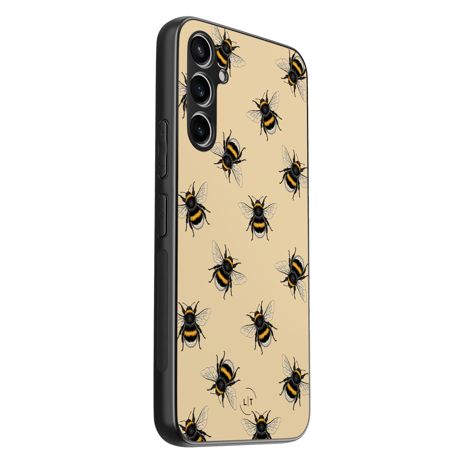Leuke Telefoonhoesjes Samsung Galaxy A54 backcover hoesje - Bee happy