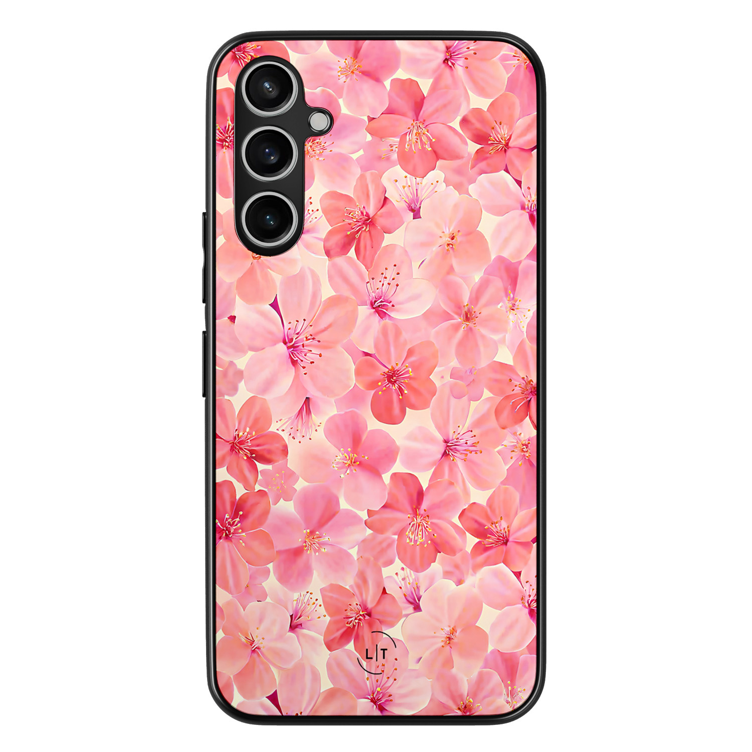 Leuke Telefoonhoesjes Samsung Galaxy A54 backcover hoesje - Pink flowers