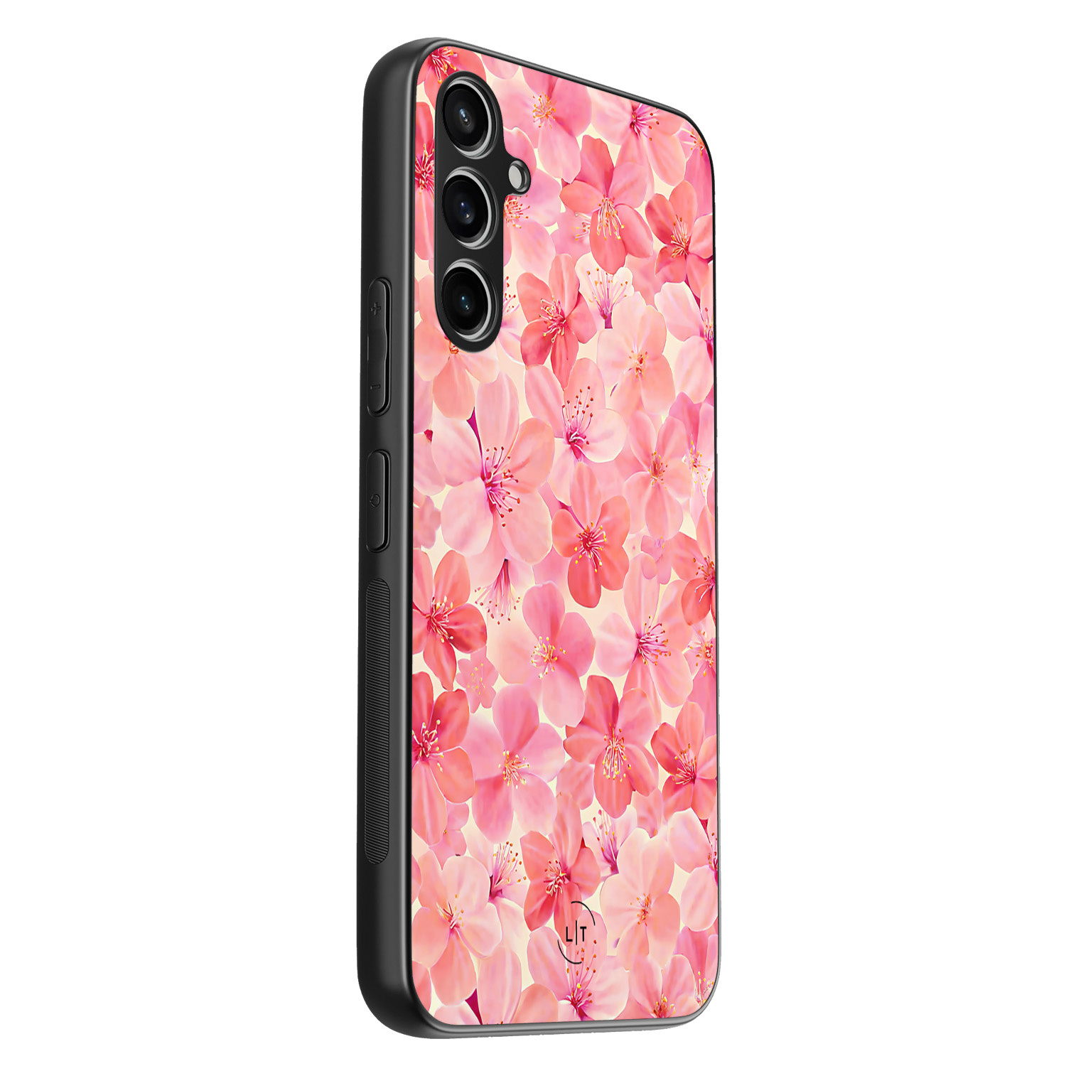Leuke Telefoonhoesjes Samsung Galaxy A54 backcover hoesje - Pink flowers
