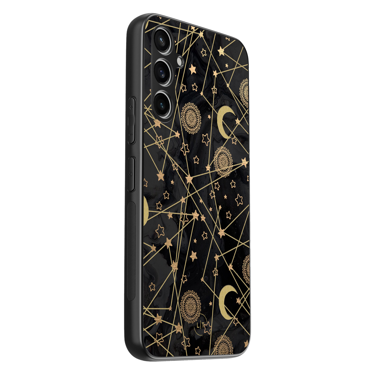 Leuke Telefoonhoesjes Samsung Galaxy A54 backcover hoesje - Sun, moon, stars