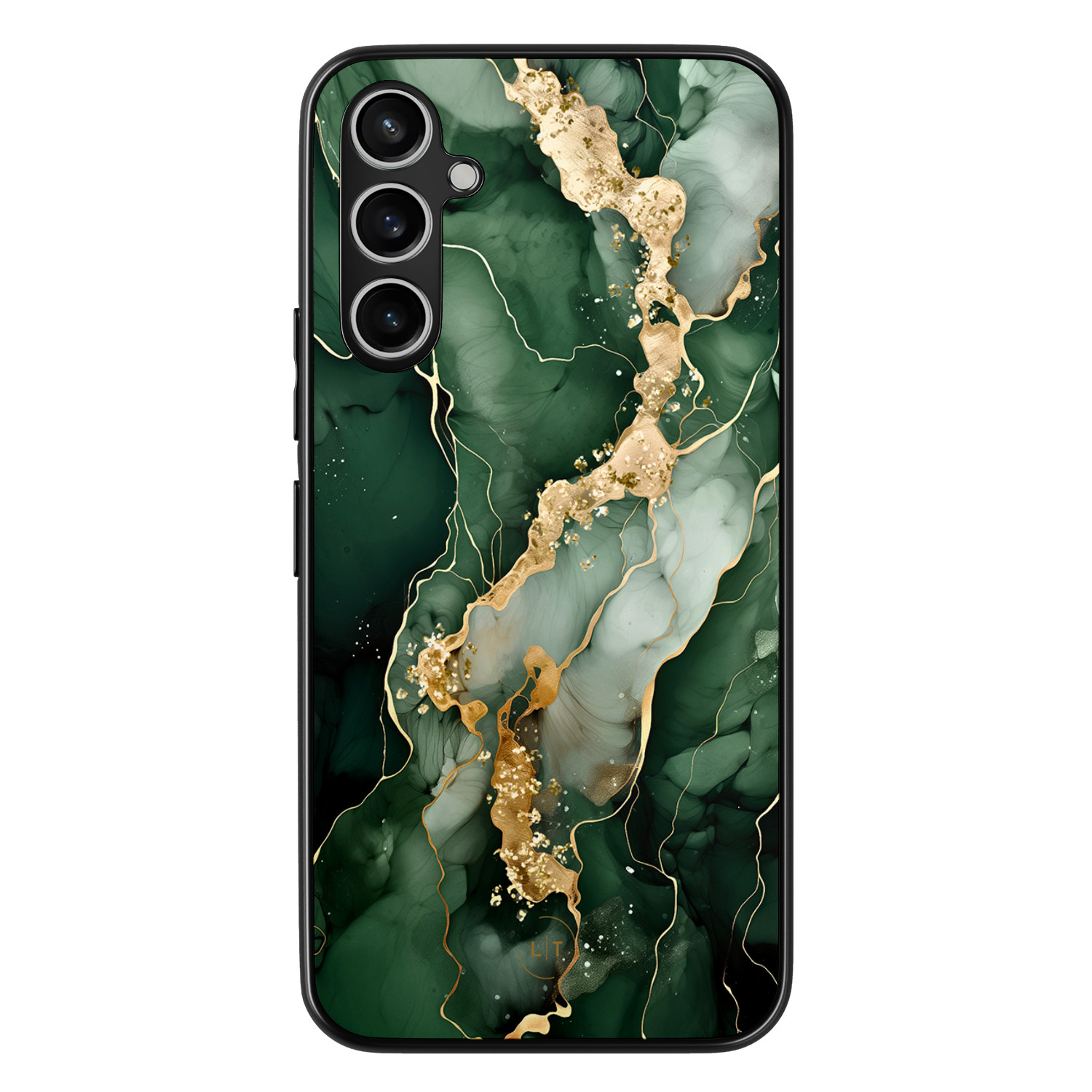Leuke Telefoonhoesjes Samsung Galaxy A54 backcover hoesje - Marmer groen goud