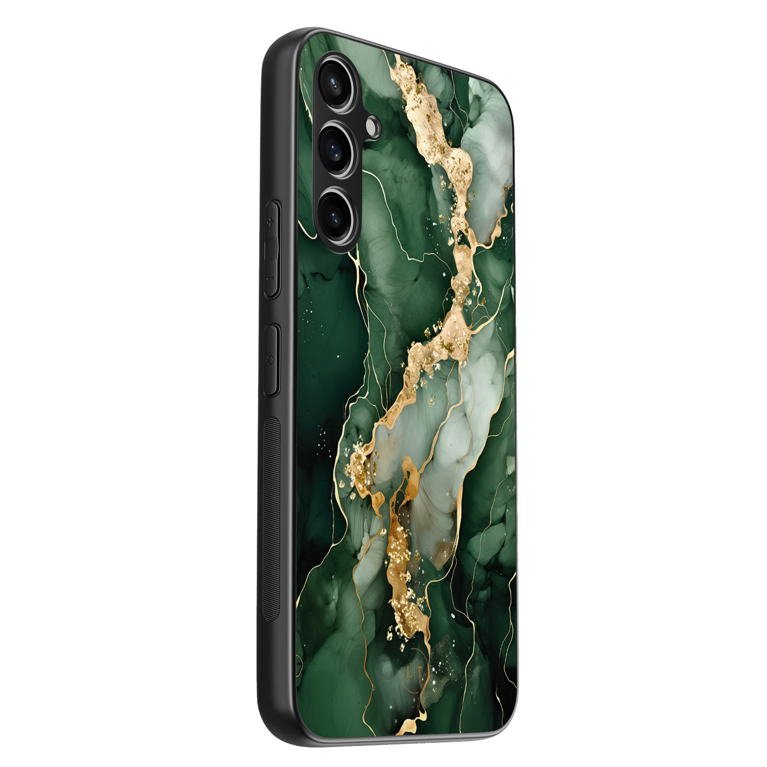 Leuke Telefoonhoesjes Samsung Galaxy A54 backcover hoesje - Marmer groen goud