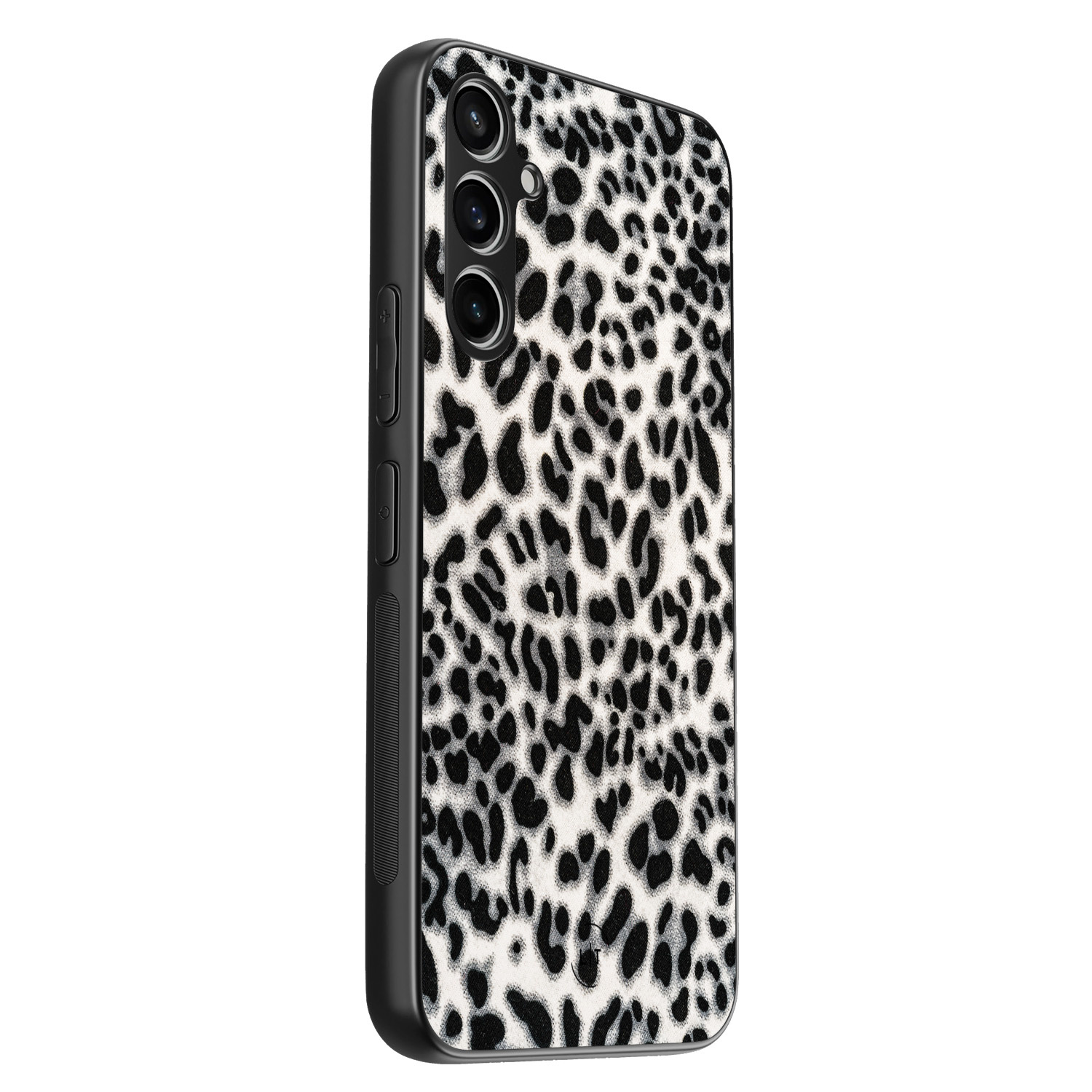Leuke Telefoonhoesjes Samsung Galaxy A54 backcover hoesje - Luipaard grijs