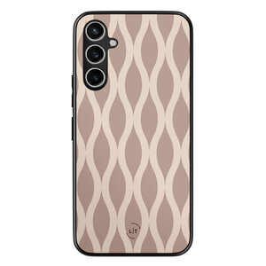 Leuke Telefoonhoesjes Samsung Galaxy A54 backcover hoesje - Abstract beige