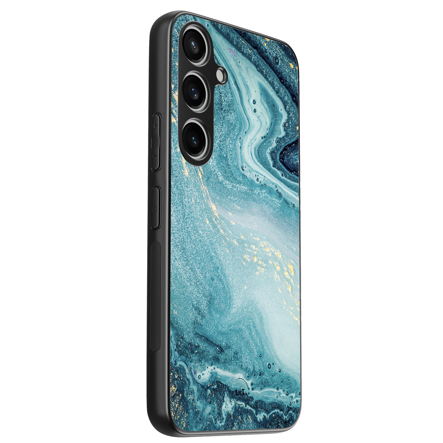 Leuke Telefoonhoesjes Samsung Galaxy A55 backcover hoesje - Marmer blauw