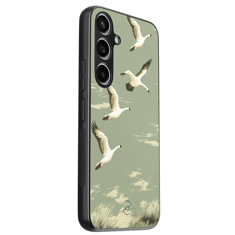 Leuke Telefoonhoesjes Samsung Galaxy A55 backcover hoesje - Vogels
