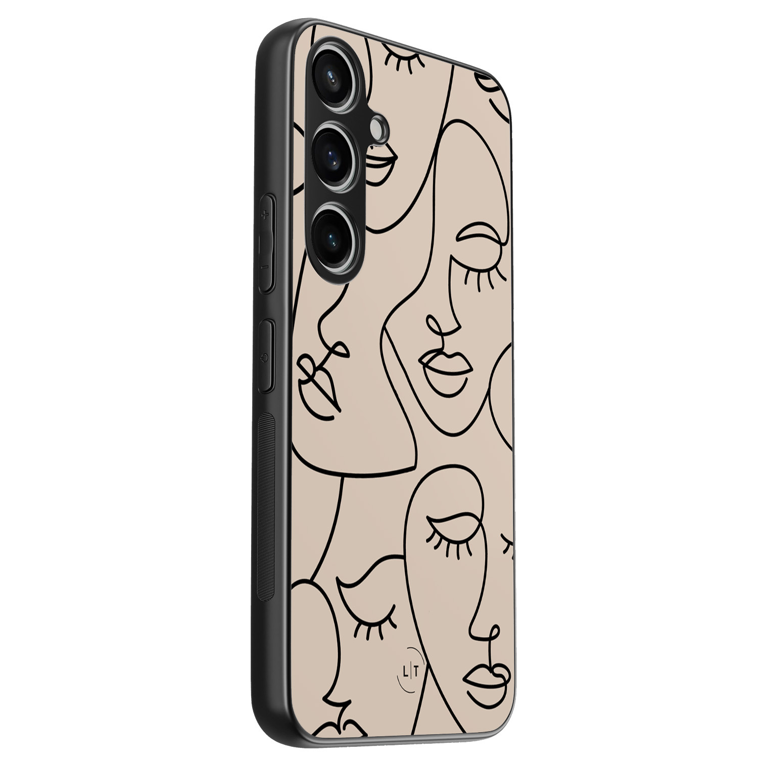 Leuke Telefoonhoesjes Samsung Galaxy A55 backcover hoesje - Abstract faces
