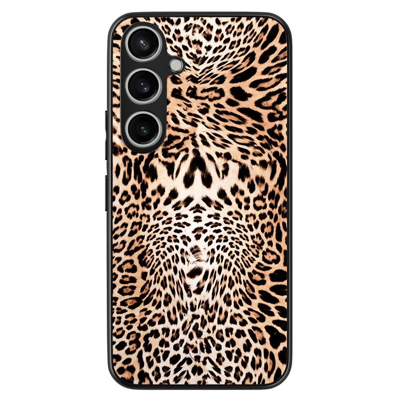 Leuke Telefoonhoesjes Samsung Galaxy A55 backcover hoesje - Luipaardprint