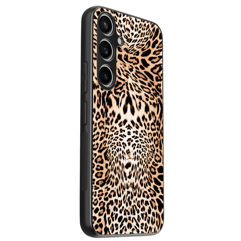 Leuke Telefoonhoesjes Samsung Galaxy A55 backcover hoesje - Luipaardprint