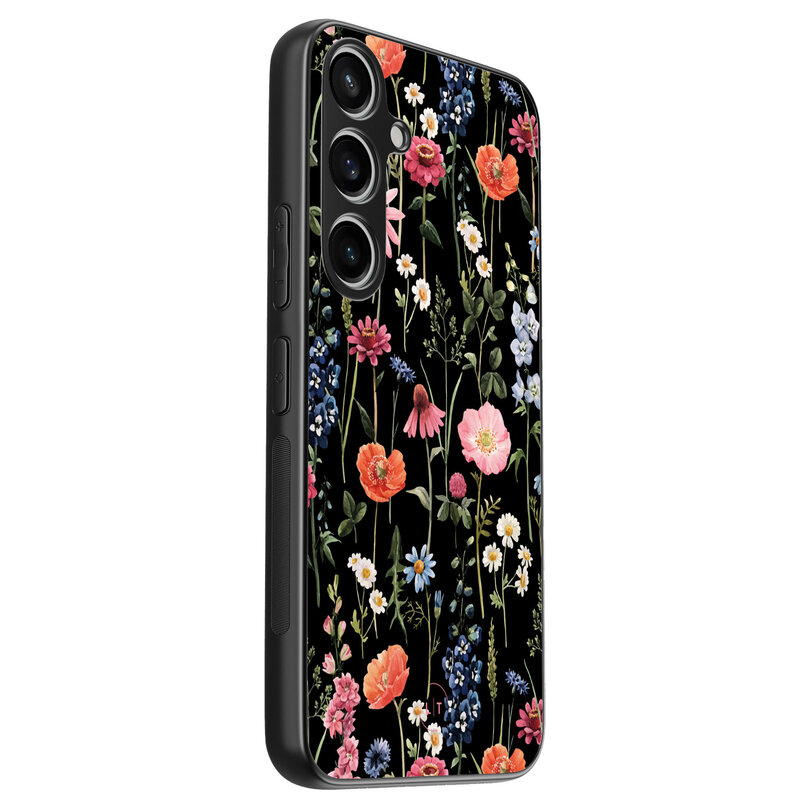Leuke Telefoonhoesjes Samsung Galaxy A55 backcover hoesje - Dark flowers